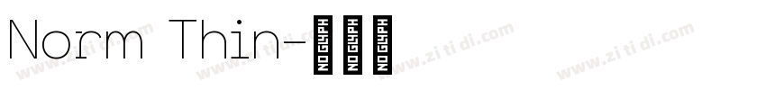 Norm Thin字体转换